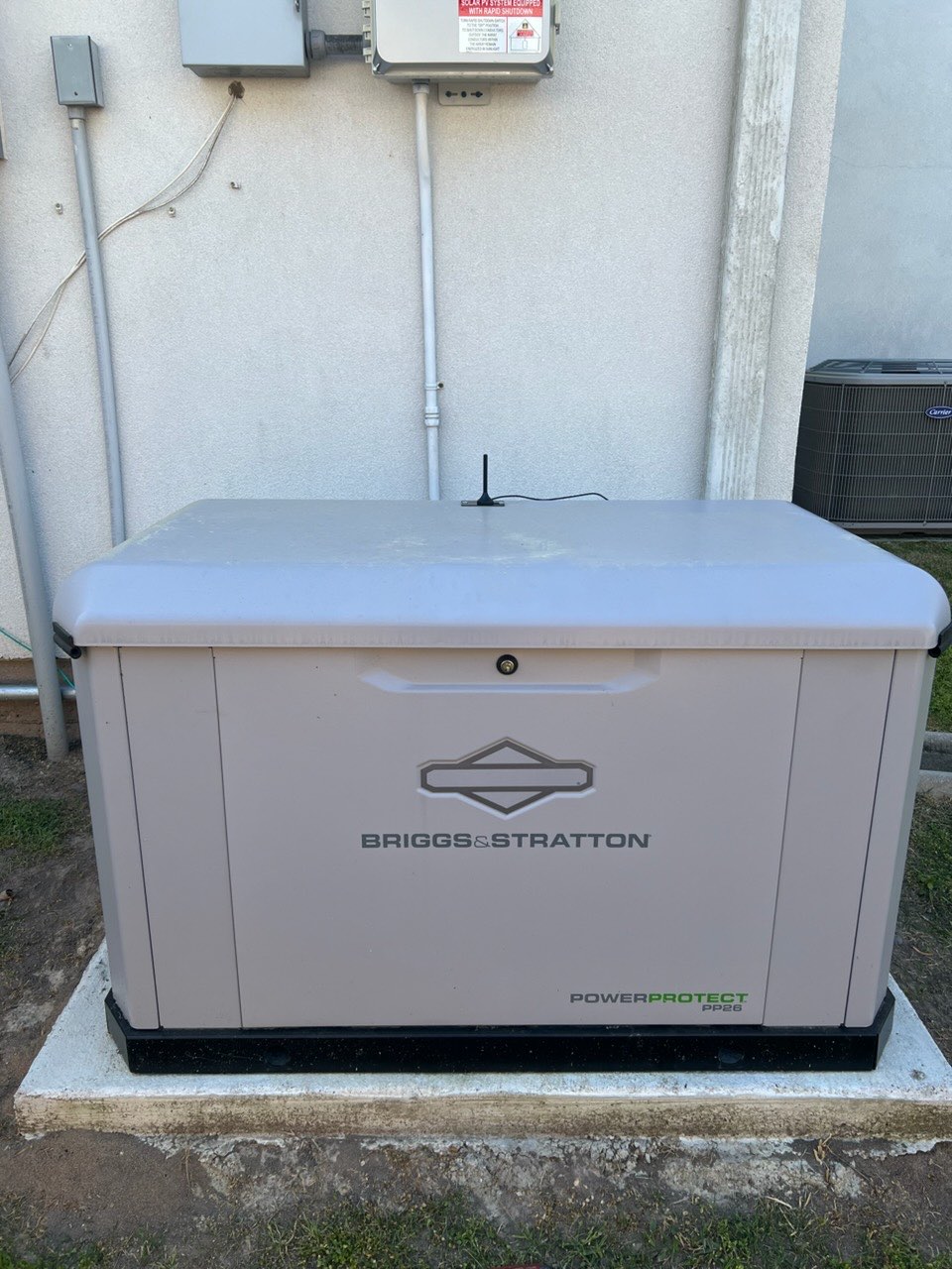 Standby generator install in Houston